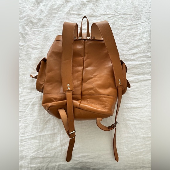Leather hiking adventure backpack large size - Picture 8 of 16